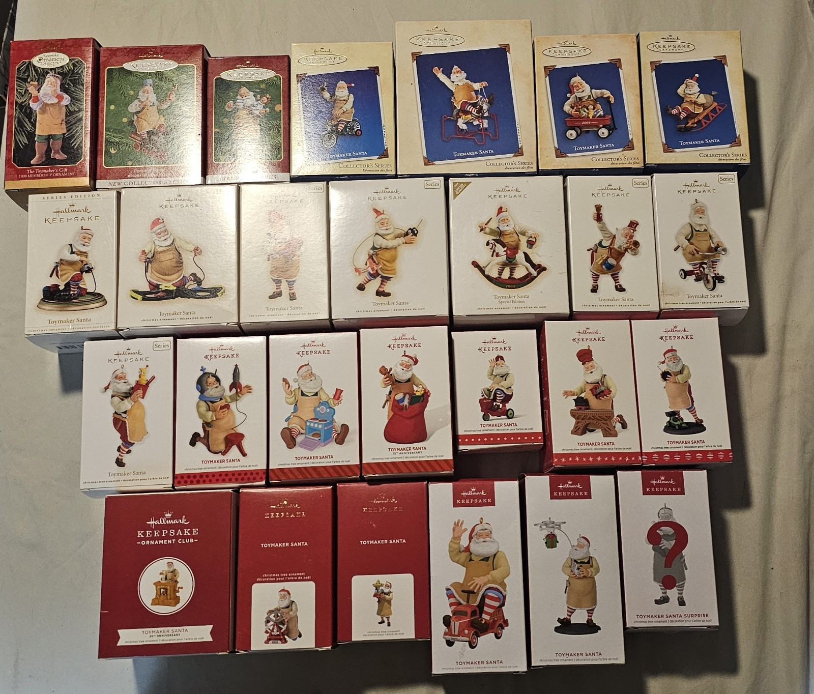 Hallmark Toymaker Santa Ornament Collection Hallmark Toymaker Santa Ornament Collection