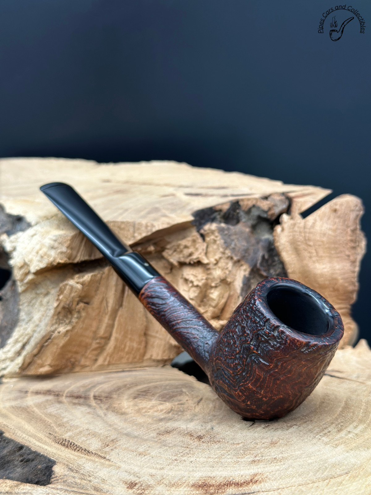 Savinelli Punto oro 1027 Sandblasted Billiard Smoking Pipe