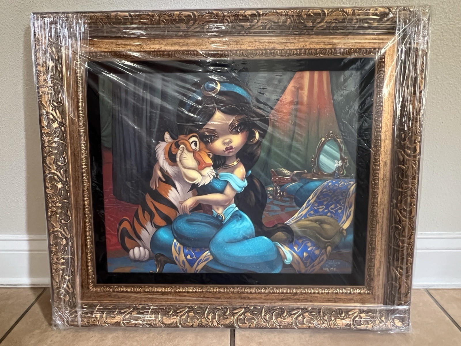 NEW SOLD OUT*** Disney Jasmine Becket-Griffith Princess Jasmine and Rajah Giclee NEW SOLD OUT*** Disney Jasmine Becket-Griffith Princess Jasmine and Rajah Giclee