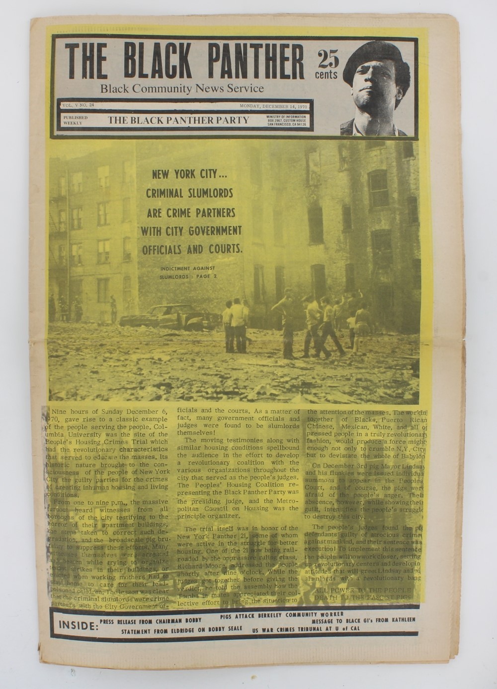 Black Panther Party Newspaper 1970 Huey Newton, Kathleen Cleaver, Emory Douglas Black Panther Party Newspaper 1970 Huey Newton, Kathleen Cleaver, Emory Douglas