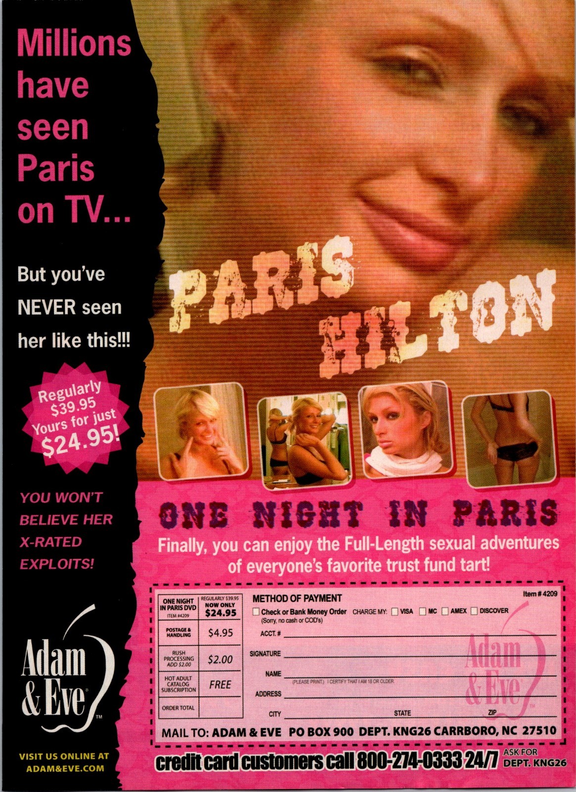 2005 • One Night In Paris Print Ad • 2000s Hip Hop Paris Hilton DA-28 2005 • One Night In Paris Print Ad • 2000s Hip Hop Paris Hilton DA-28