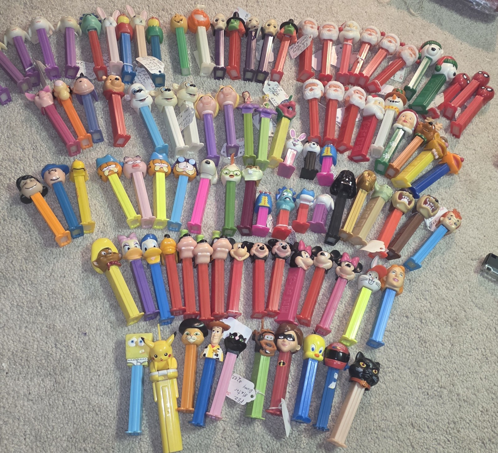 Vintage 70s-90s Pez Dispensers Lot of 100 Star War Muppets Looney Tune Toy Story Vintage 70s-90s Pez Dispensers Lot of 100 Star War Muppets Looney Tune Toy Story