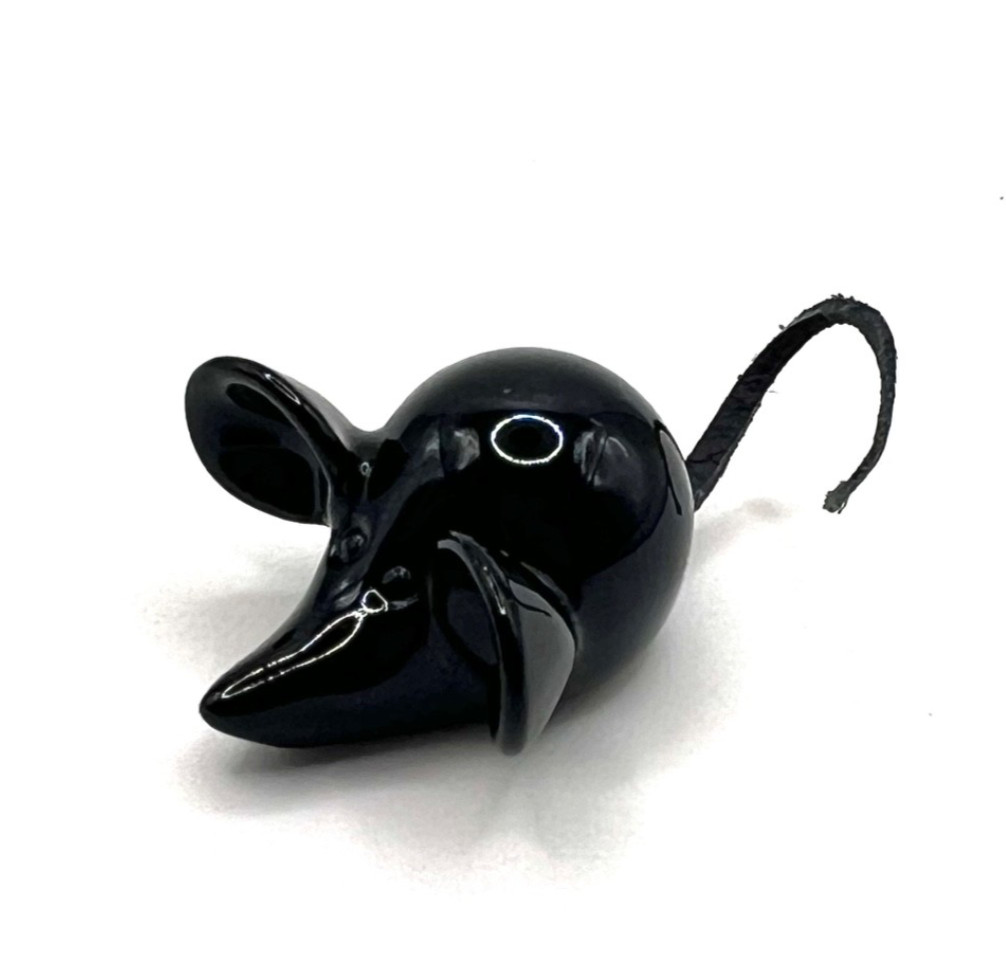 CG&S England Black Ceramic Mouse Figurine Studio Pottery Art Clay Country Mice CG&S England Black Ceramic Mouse Figurine Studio Pottery Art Clay Country Mice