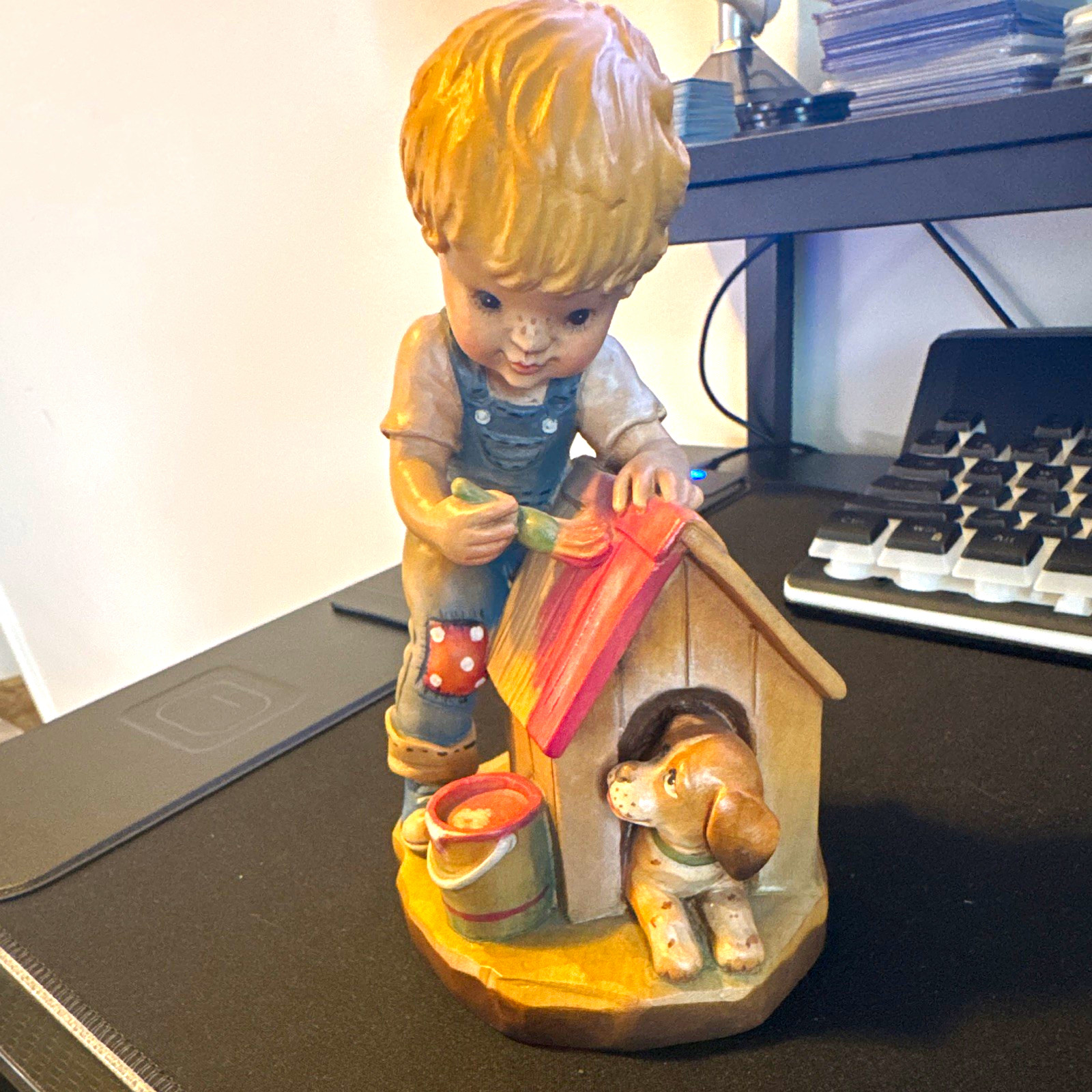 ANRI Sarah Kay “New Home” Wood Carved Figurine 6.5” 453/2000