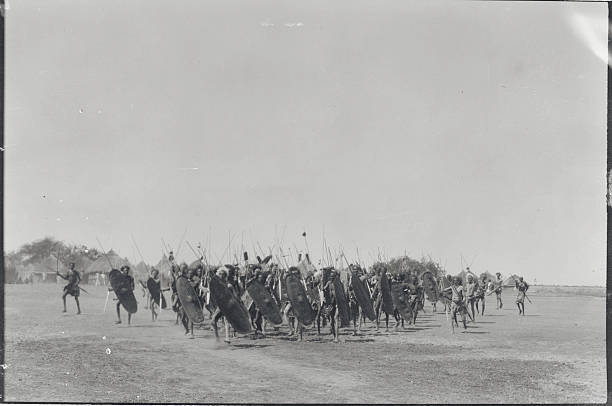 Some of the natives of Compola South Africa as they advanced in s - 1925 Photo