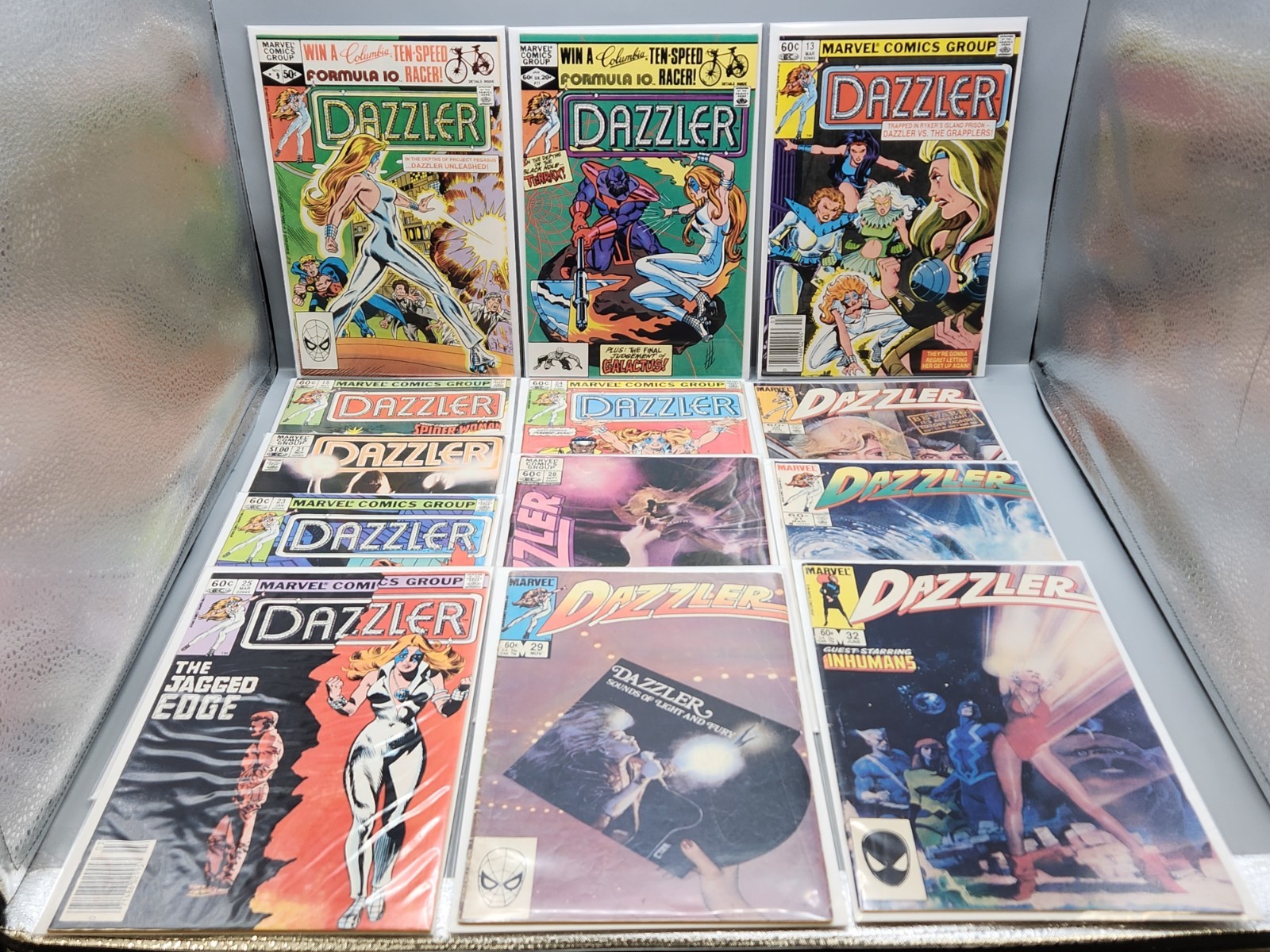 Dazzler #9,11,13,15,21,23,24,25,28-32 Lot Of 13 Marvel 1981-84/Free Shipping Dazzler #9,11,13,15,21,23,24,25,28-32 Lot Of 13 Marvel 1981-84/Free Shipping