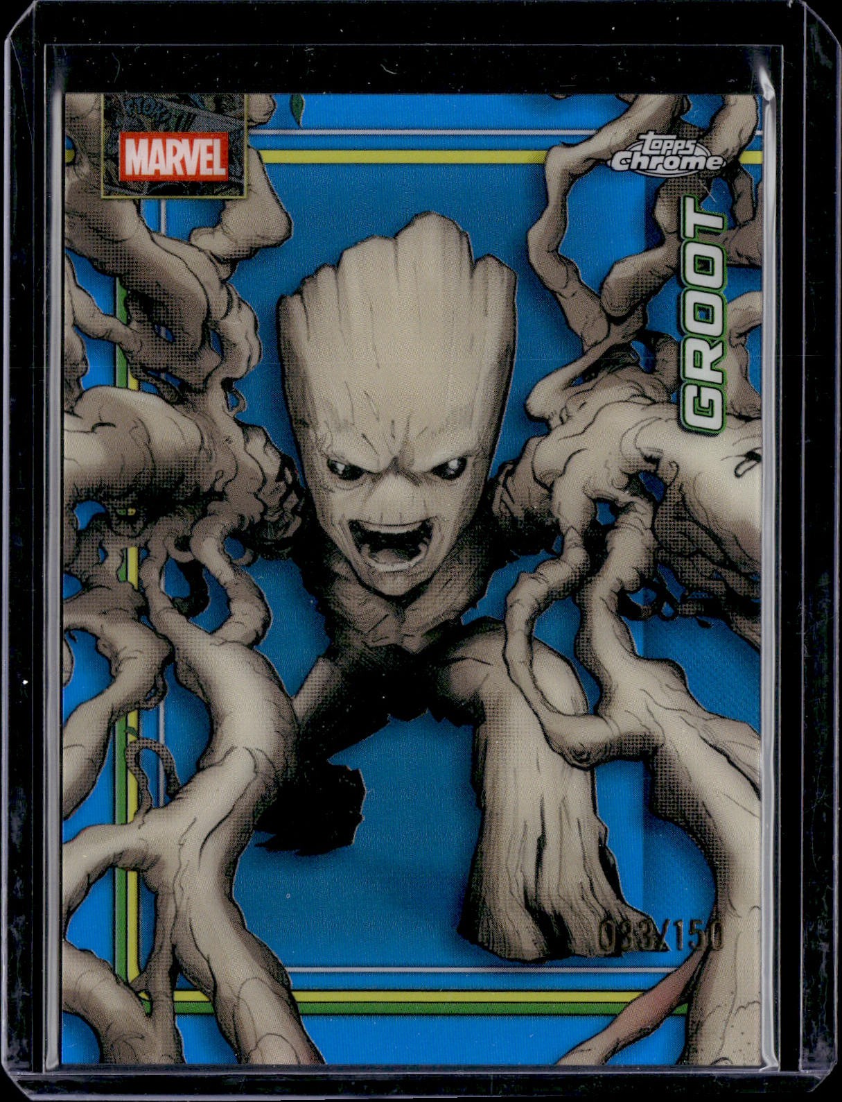 2026 Topps Chrome Marvel Comics Groot #46 Blue Refractor