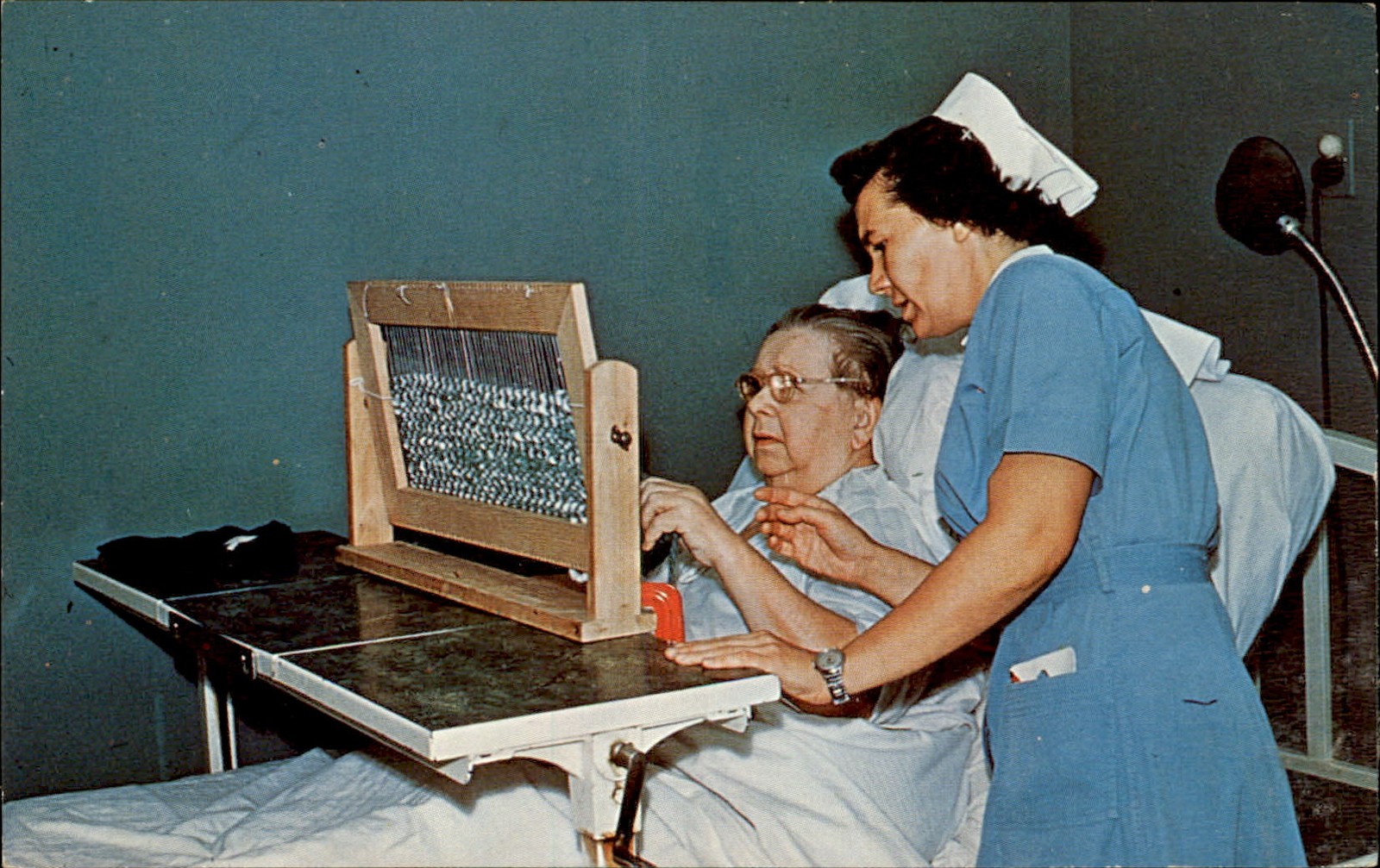 PA Occupational Therapy Deaconess Work Dexter c1950s-60s Vintage Postcard PA Occupational Therapy Deaconess Work Dexter c1950s-60s Vintage Postcard