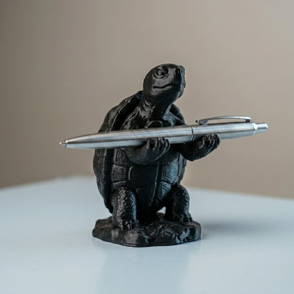 Cool Turtle Pen Holder Desk Decoration 4-Inch USA MADE