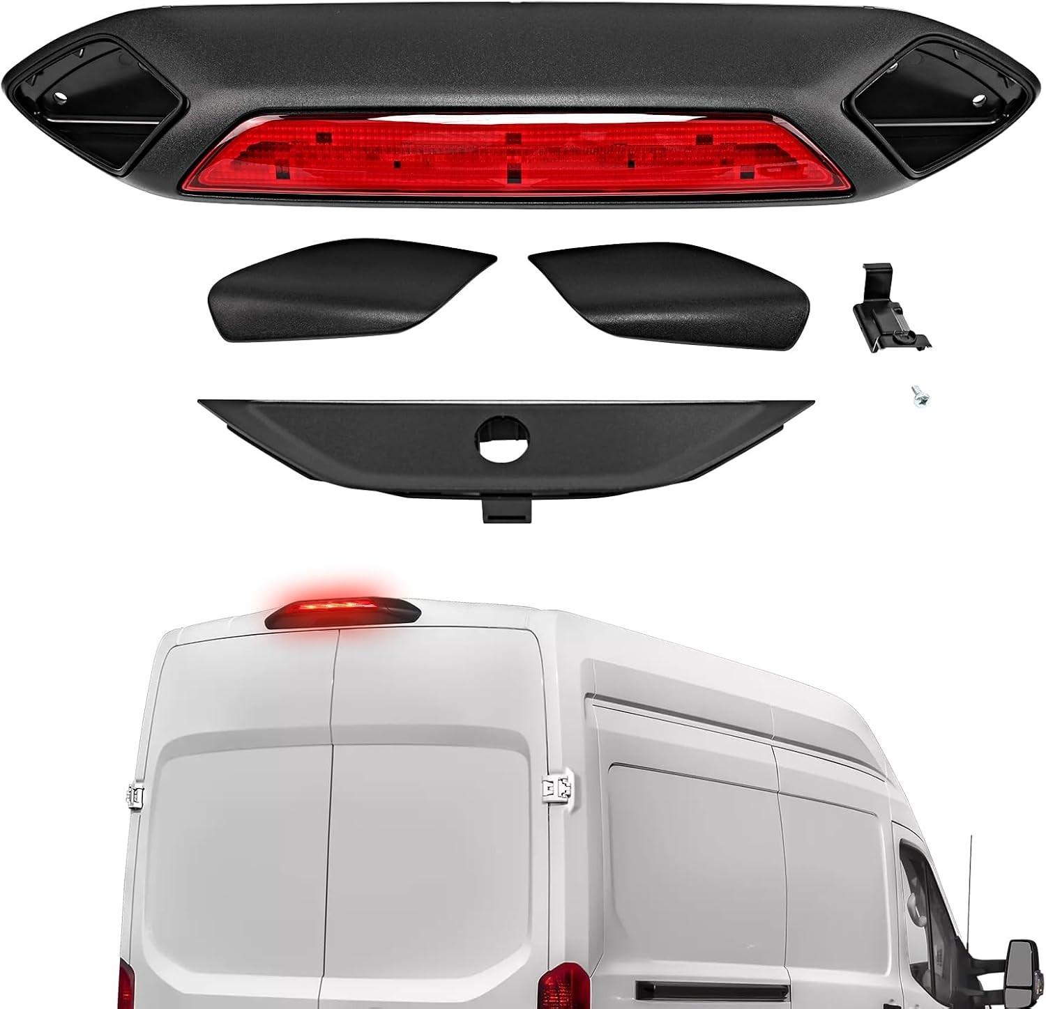 LED Third Brake Light Compatible with 2018 2019 Ford Transit 150 250 350 350HD, LED Third Brake Light Compatible with 2018 2019 Ford Transit 150 250 350 350HD,