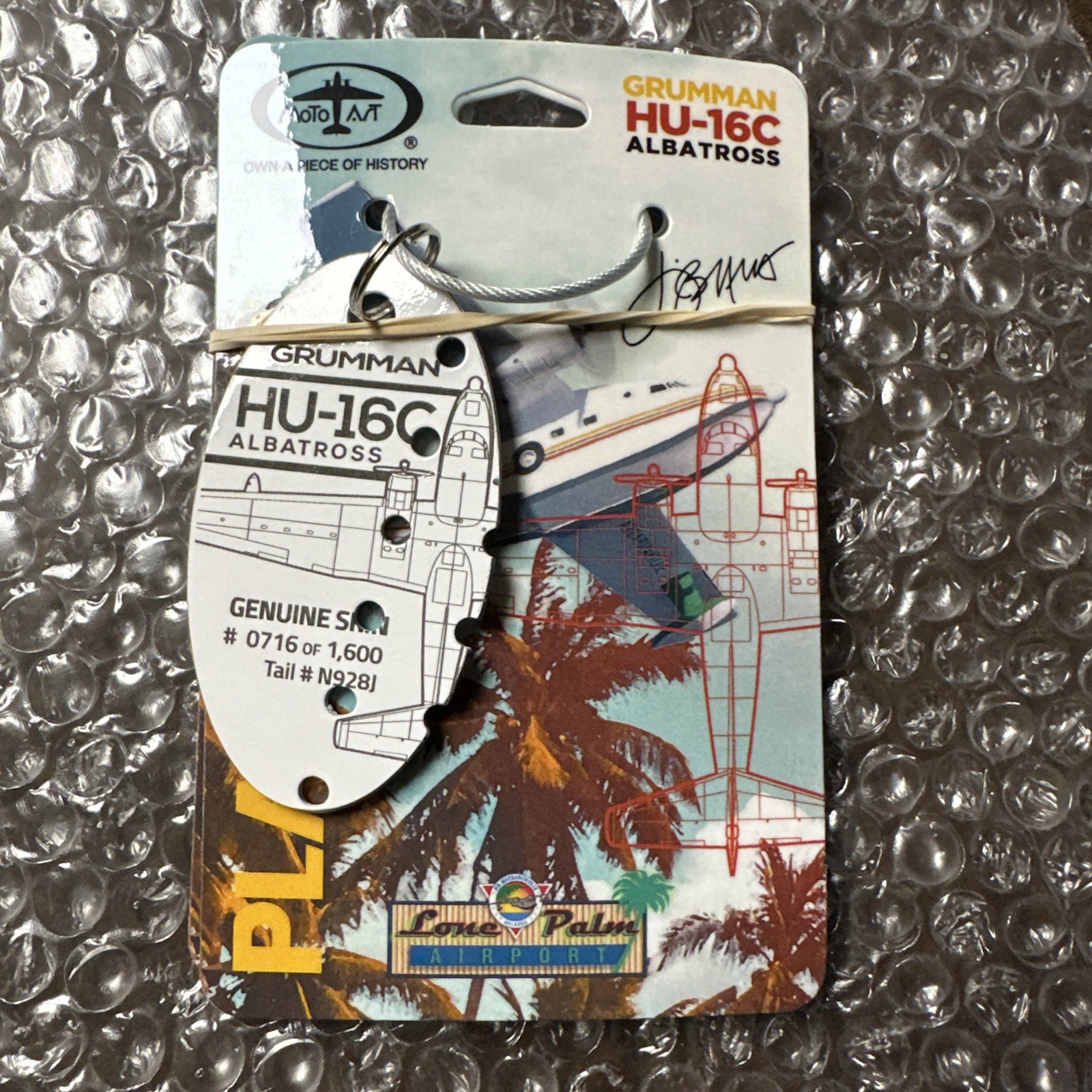 RARE HEMISPHERE DANCER Skin MotoArt PlaneTag Jimmy Buffett Margaritaville relic