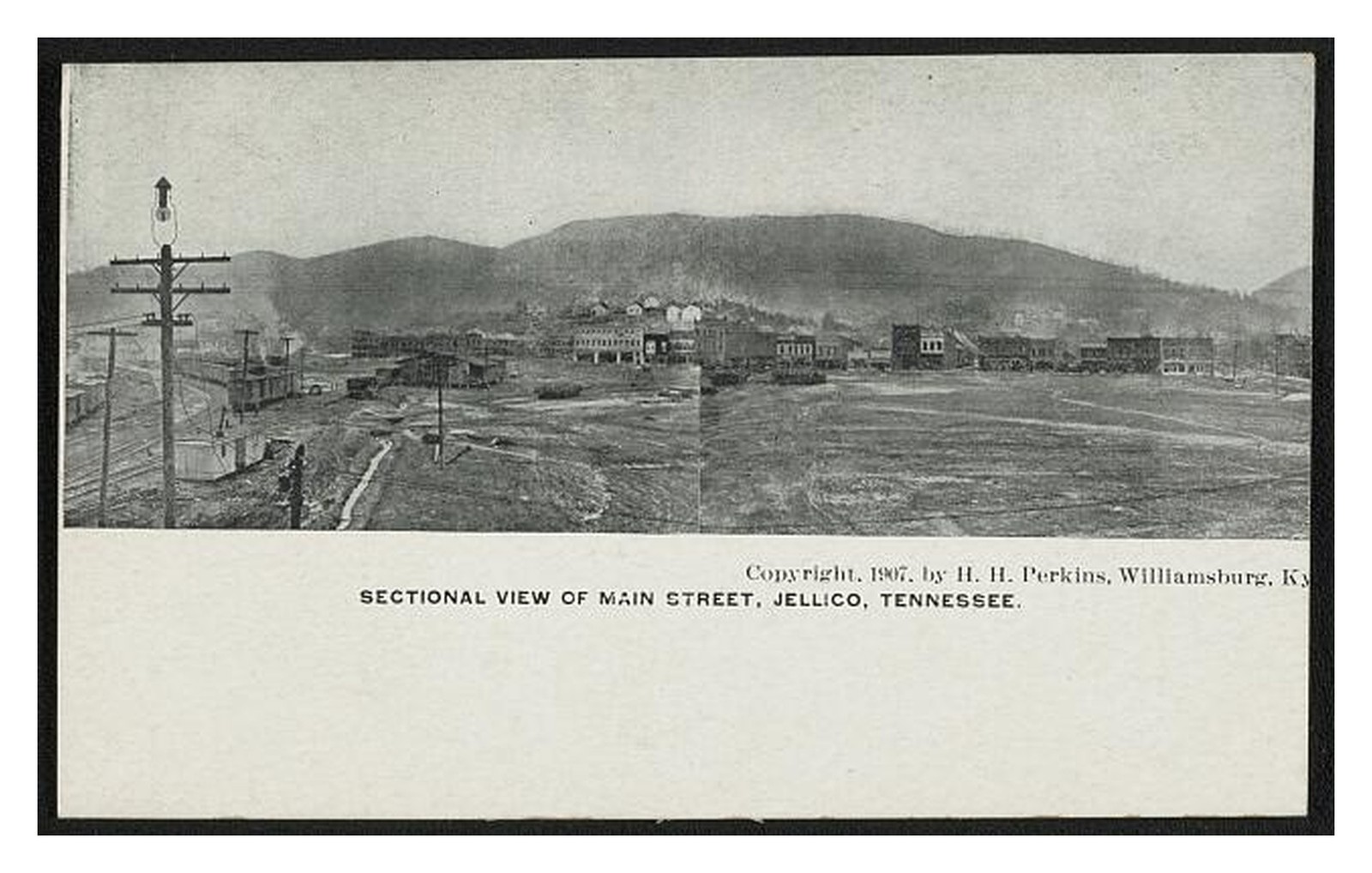 Jellico Tennessee Main Street Standard Postcard Jellico Tennessee Main Street Standard Postcard