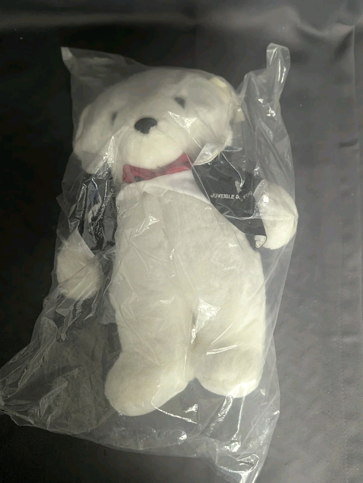 Juvenile Diabetes Foundation JDF Stuffed Polar Bear Sugar Twin Charity Bow Tie