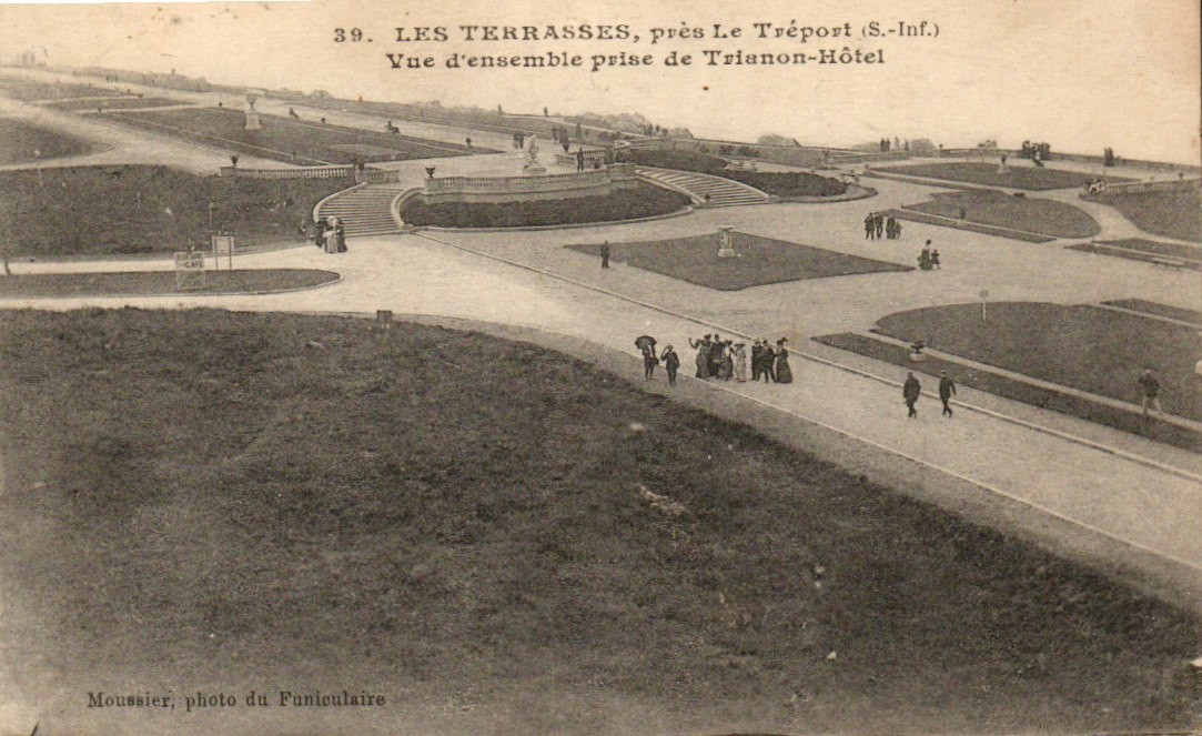 Postcard RPPC Panoramic View From the Hôtel Le Trianon Normandy France P2178