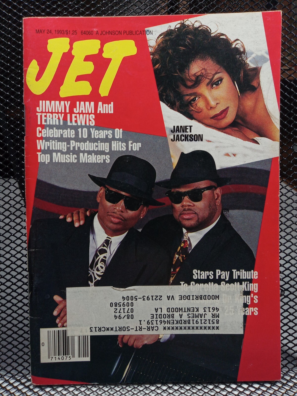 Jimmy Jam Terry Lewis Janet Jackson Black Americana JET Magazine May 24, 1993