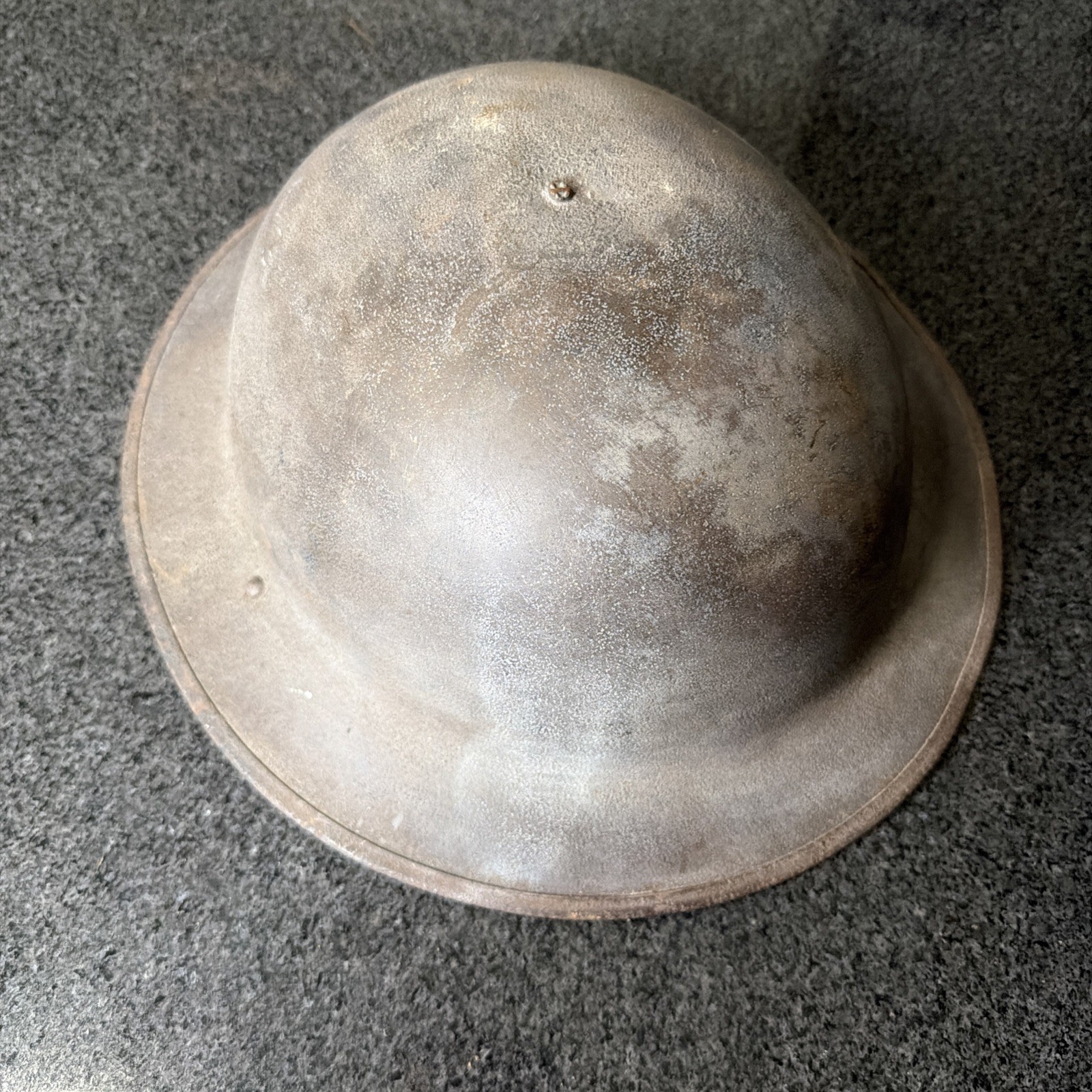 Vintage WWI Brodie Doughboy Helmet Fair Condition No Liner Or Strap Vintage WWI Brodie Doughboy Helmet Fair Condition No Liner Or Strap
