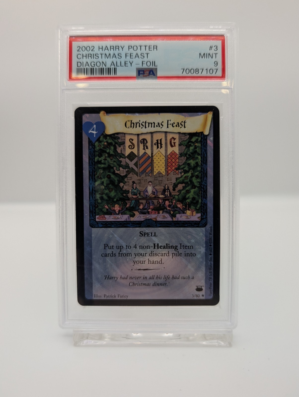 2002 Harry Potter Christmas Feast Diagon Alley Foil #3 PSA 9 MINT WOTC TCG