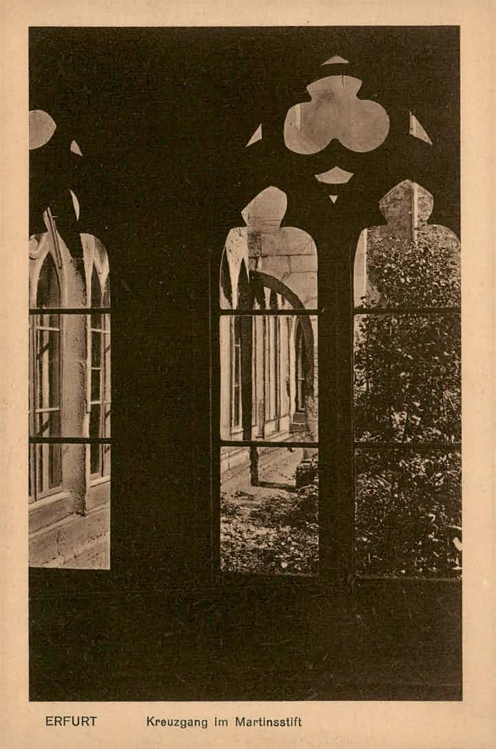 Erfurt Germany Martinsstift Cloister Vintage Postcard RPPC Erfurt Germany Martinsstift Cloister Vintage Postcard RPPC