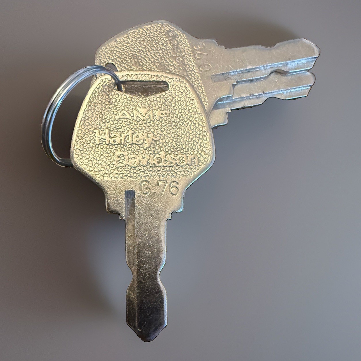 Vintage Harley-Davidson Shovelhead or Sportster AMF G67 RARE set of Three keys