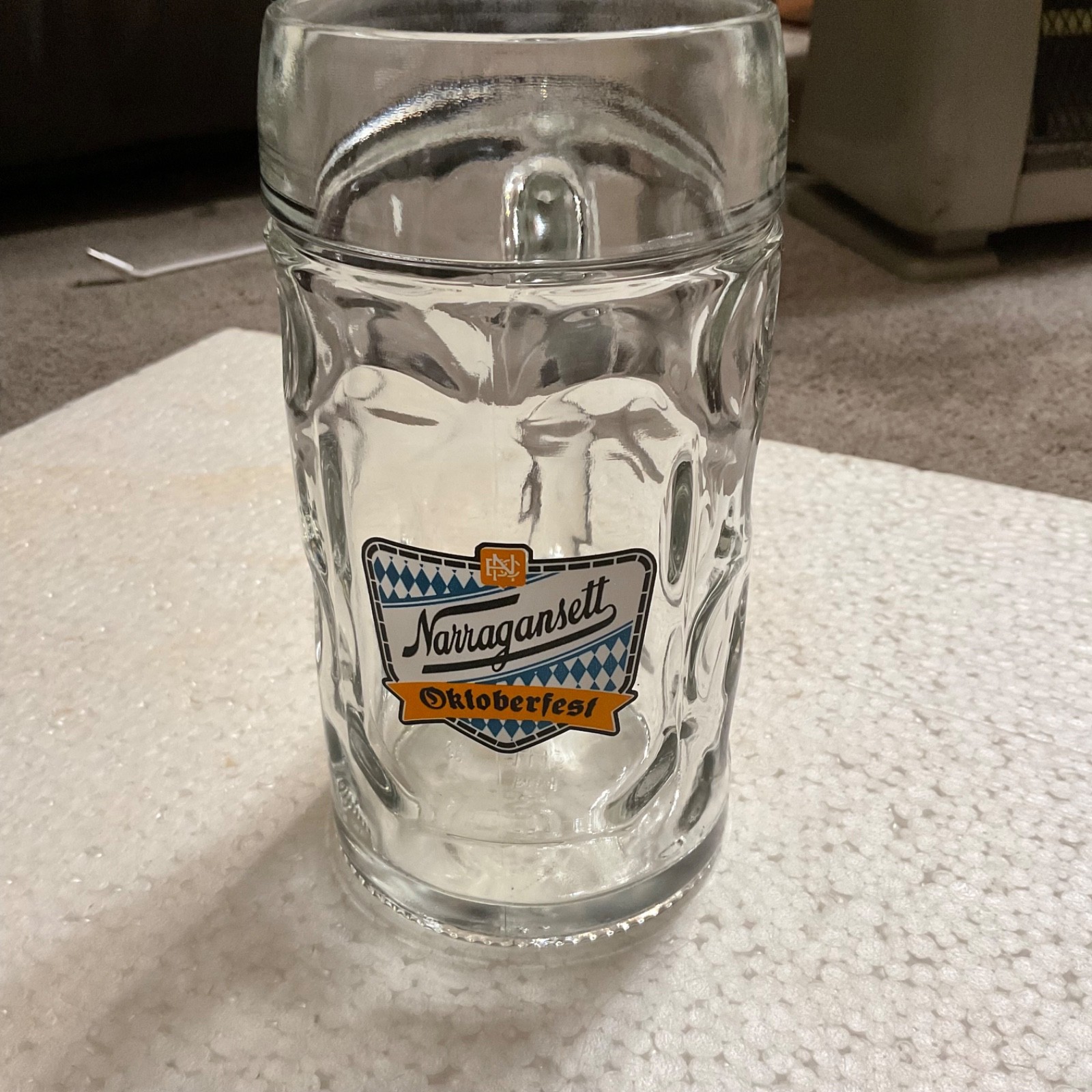 Rare Narragansett Beer  2025 Oktoberfest Beer Stein Glass Rhode Island Brewery