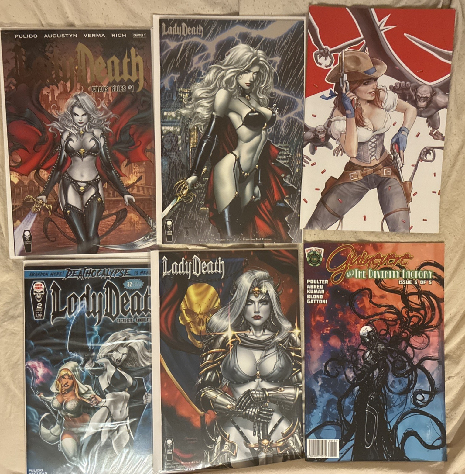 73 Comic Book Lot: Lady Death, Zenescope, White Widow, indie publishers