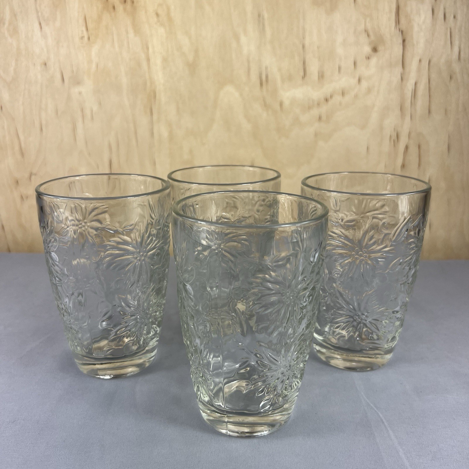 Set of 4 Princess House Fantasia Crystal Glasses 12oz Tumbler / 5\ Set of 4 Princess House Fantasia Crystal Glasses 12oz Tumbler / 5\
