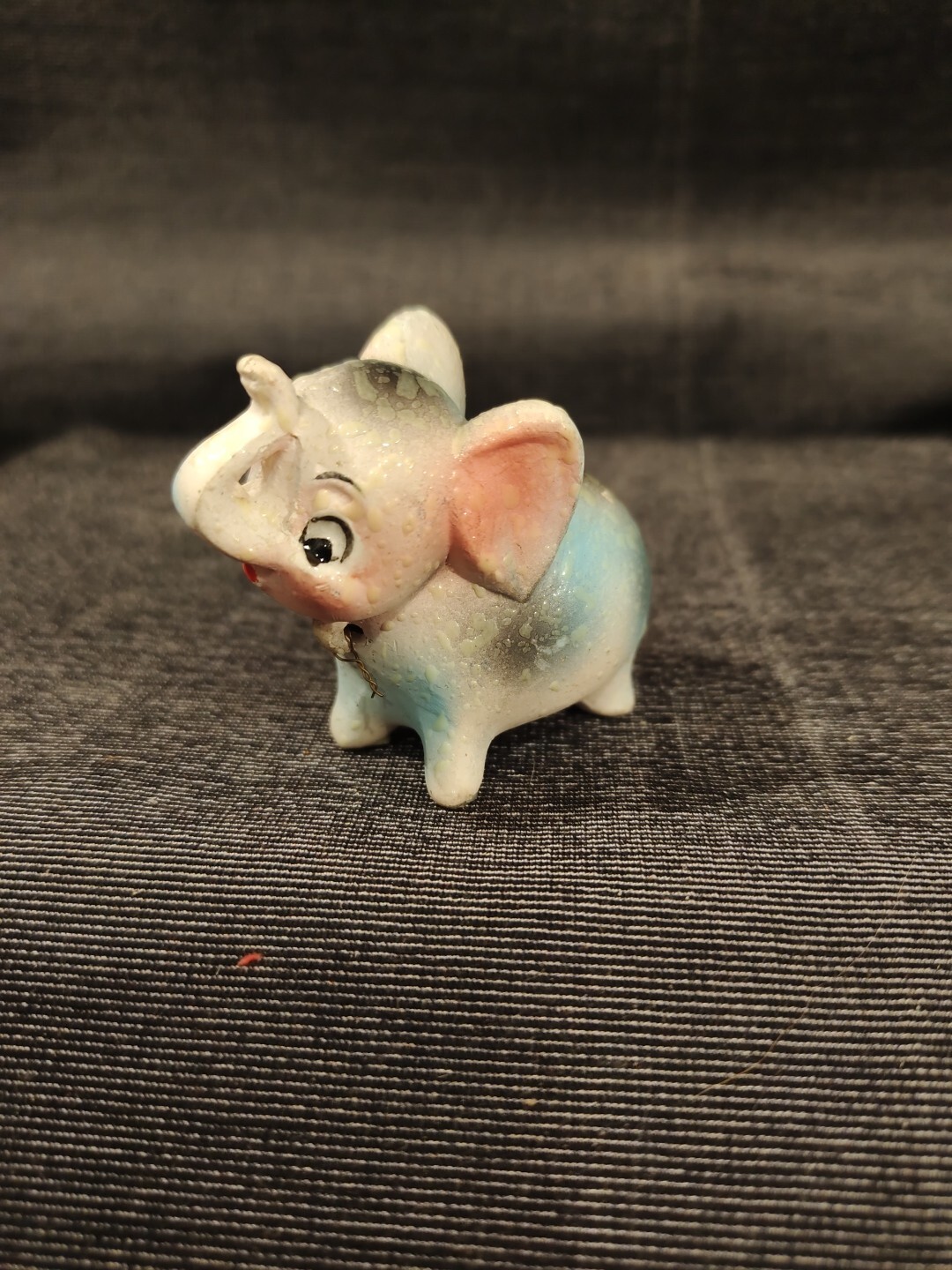 Vtg Starset Blue Pink Elephant Kitsch Kitschy Ceramic Japan Vtg Starset Blue Pink Elephant Kitsch Kitschy Ceramic Japan