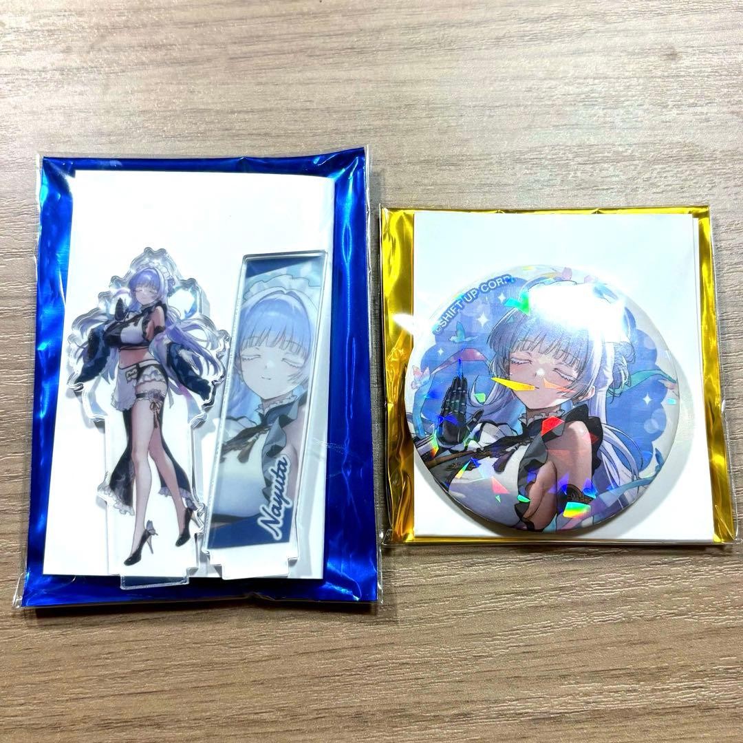 NIKKE and GALLERY Nayuta Acrylic Stand Hologram Can Badge 2pcs