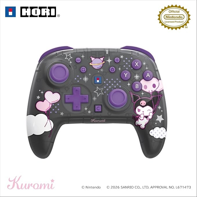 Kuromi Wireless Horipad Turbo Controller Nintendo Switch 2 Sanrio HORI PSL