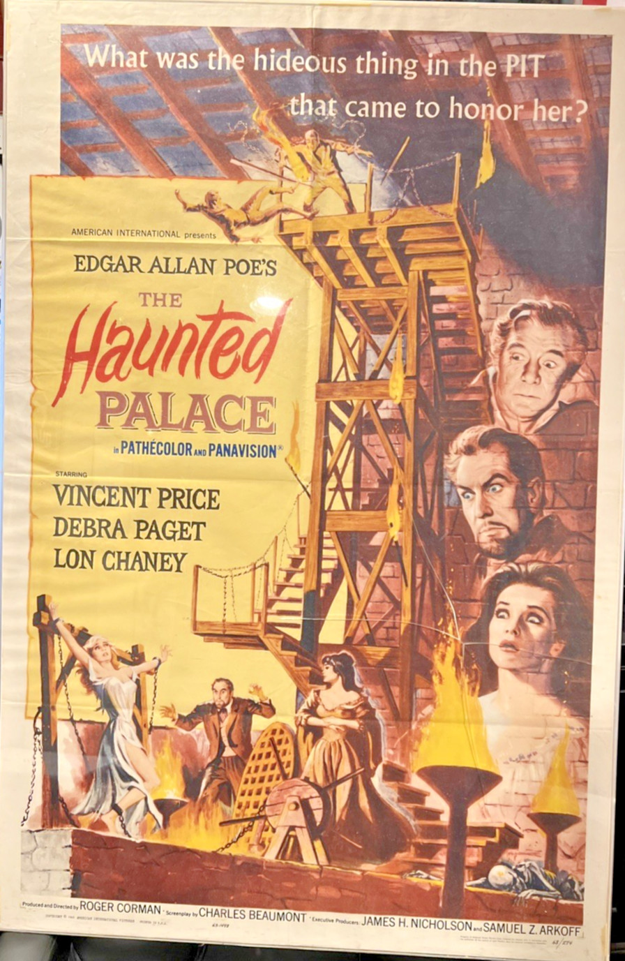 Vincent Price The Haunted Palace Original 27x41 Vincent Price The Haunted Palace Original 27x41