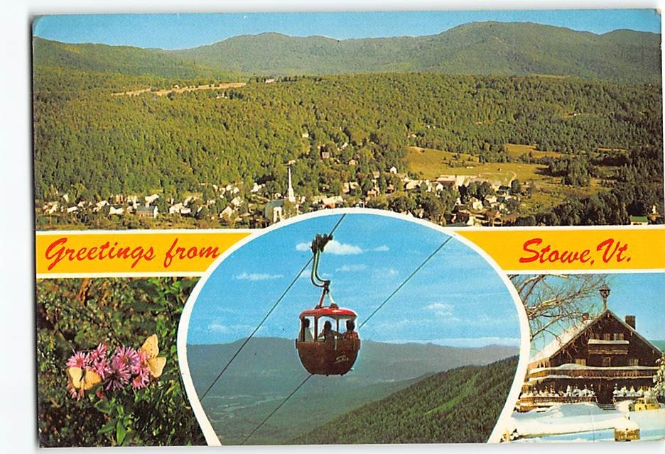 Postcard Greetings from Stowe Vermont USA