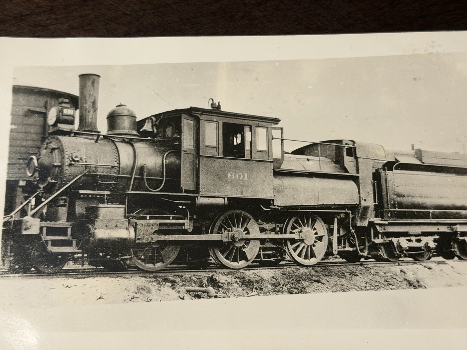 Antique 3x5.5 RPPC DL&W Lackawanna Railroad Steam Locomotive 601 Joseph Lavelle 