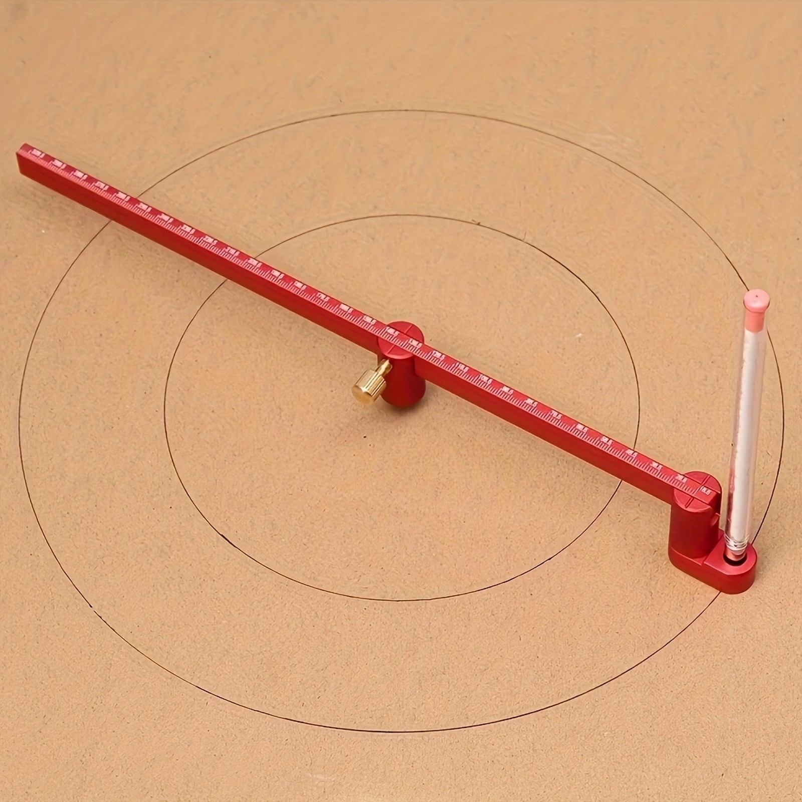 Adjustable Compass Ruler - Precision Circle Drawing for Woodworking & Drafting Adjustable Compass Ruler - Precision Circle Drawing for Woodworking & Drafting