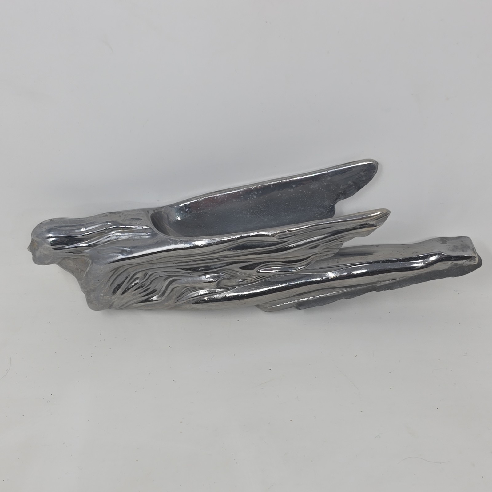Vtg. 1941 Flying Goddess. Cadillac Hood Chrome Minor Aged Pitting. 9½\
