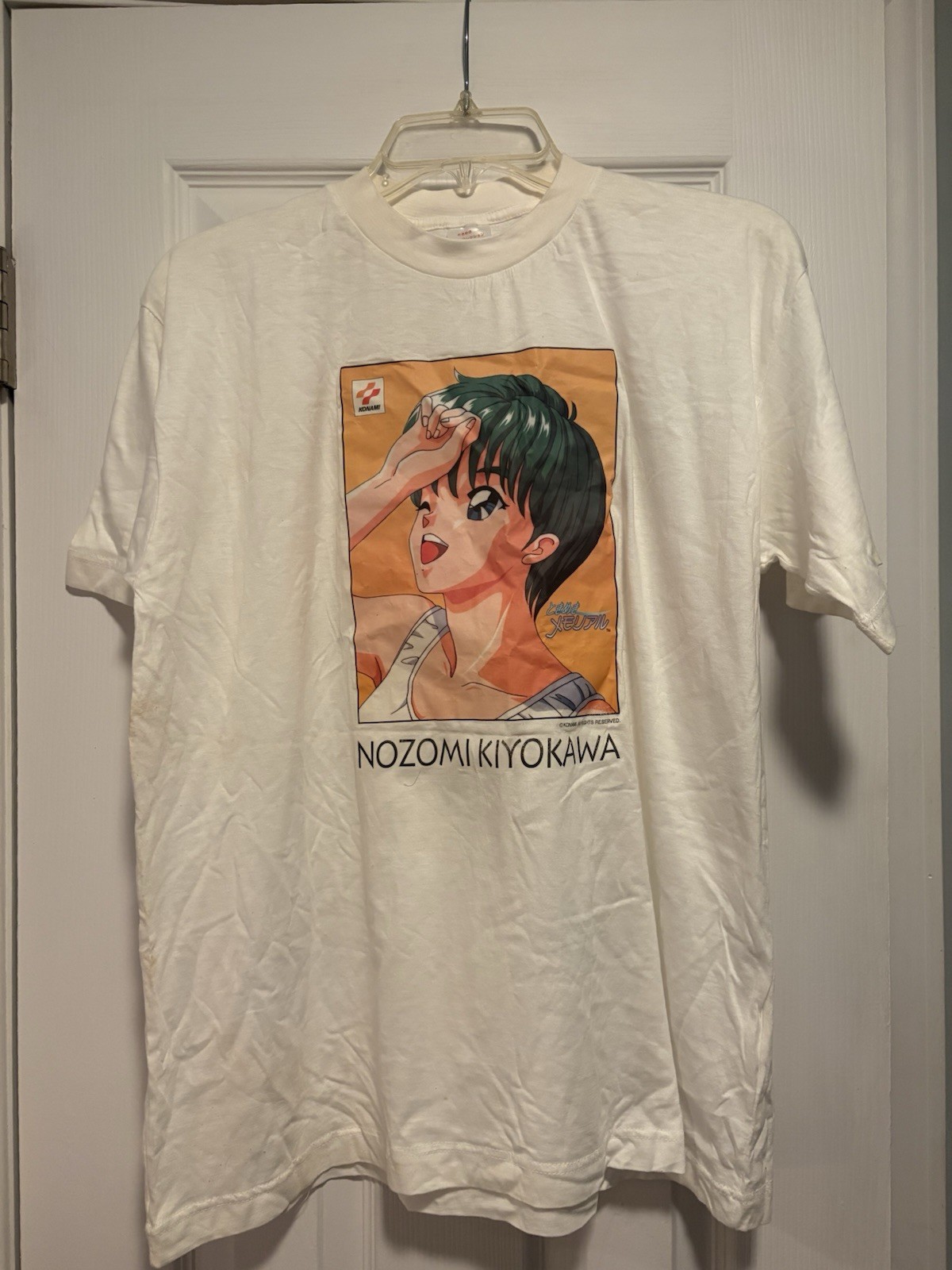 Tokimeki Memorial Kiyomi shirt and rare saki tote bag 90s\' Konami