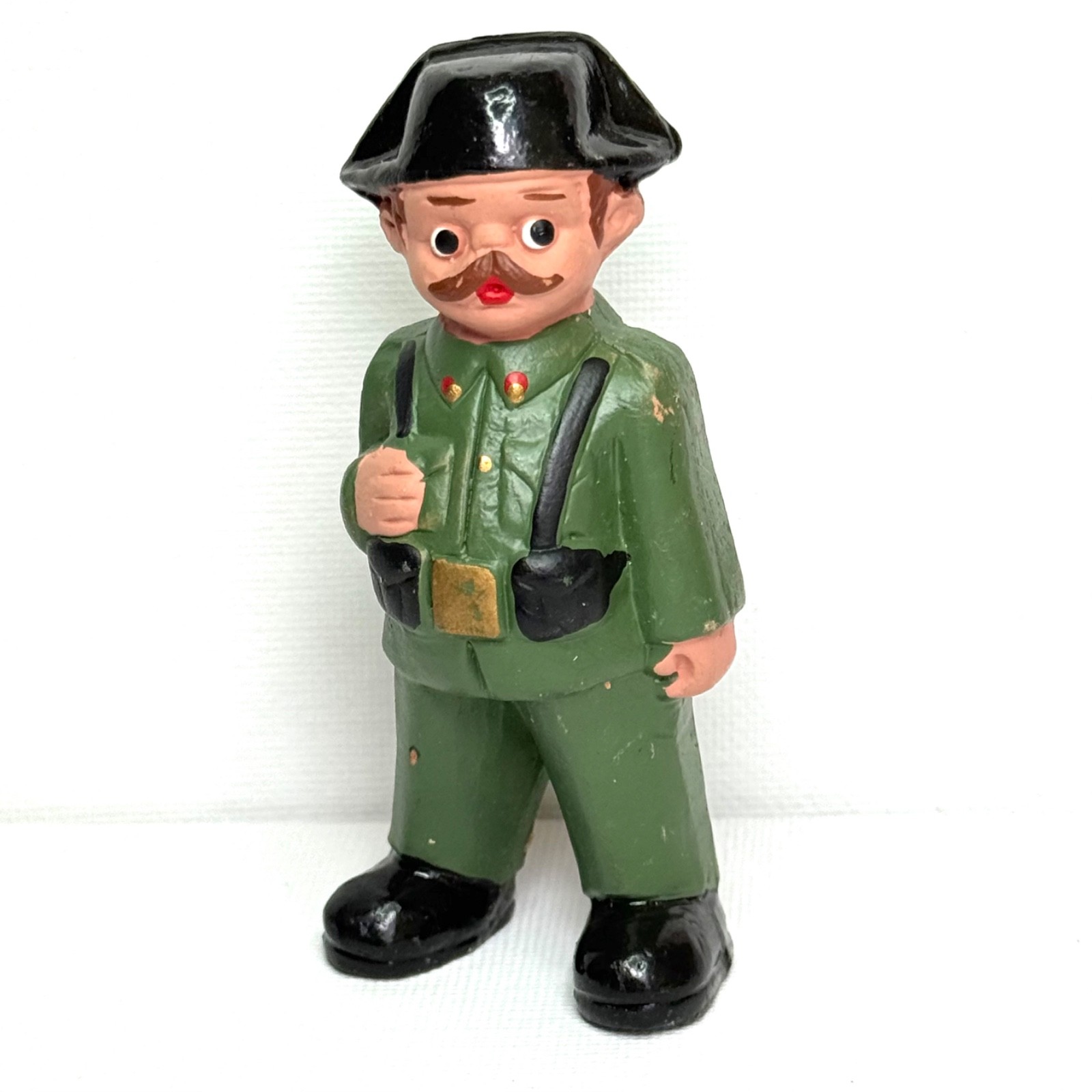 Vintage Spain 1984 Soldier Figurine Military Spanish Folk Art 3.25 Inch tall