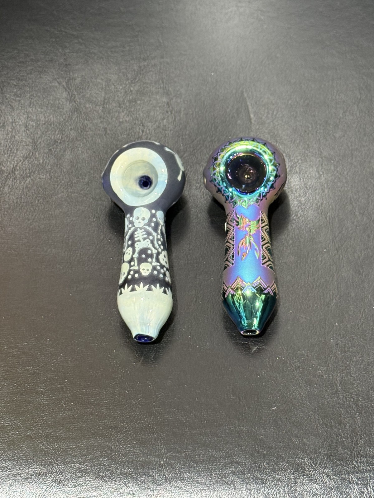 2x Custom Hand Pipe Spoon Heavy & Thick for Smoking Tobacco