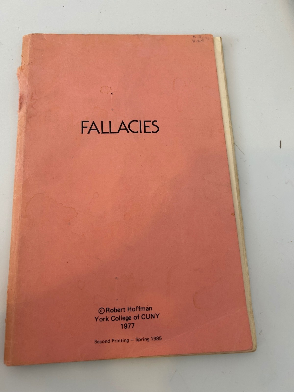 Fallacies booklet Fallacies booklet