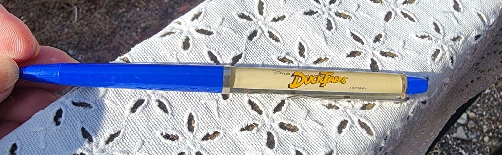 Vtg 1987 Disney Souvenir Duck Tales Slider Floating Pen Dry Ink
