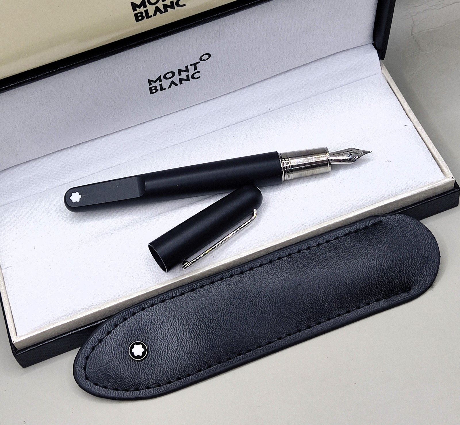 COMBO* Montblanc M Series By Mark Newson Fountain Pen With Box and Pouch
