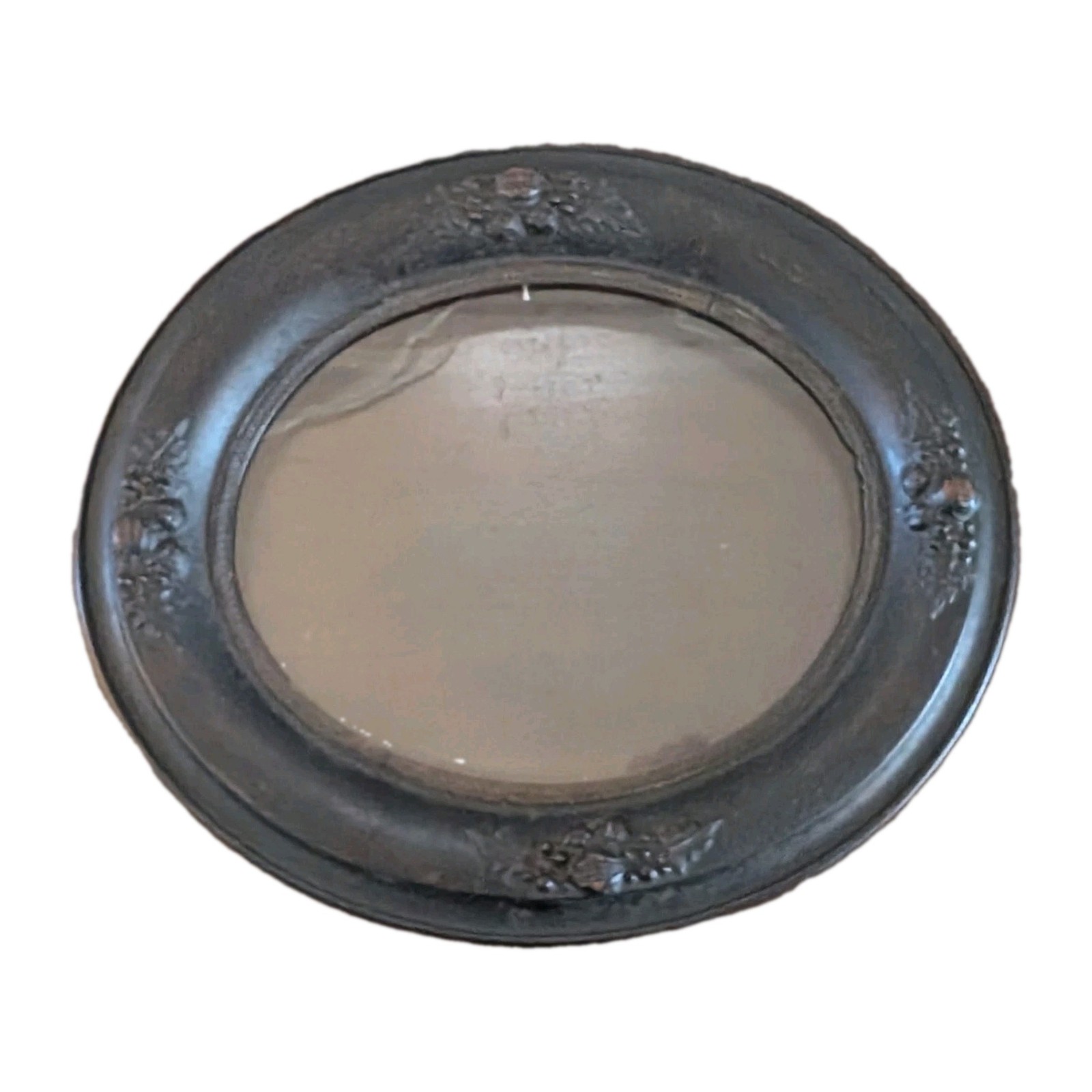Antique c. 1860s Victorian Oval Ebonized Frame w/ Old Glass ~ holds 8\ Antique c. 1860s Victorian Oval Ebonized Frame w/ Old Glass ~ holds 8\