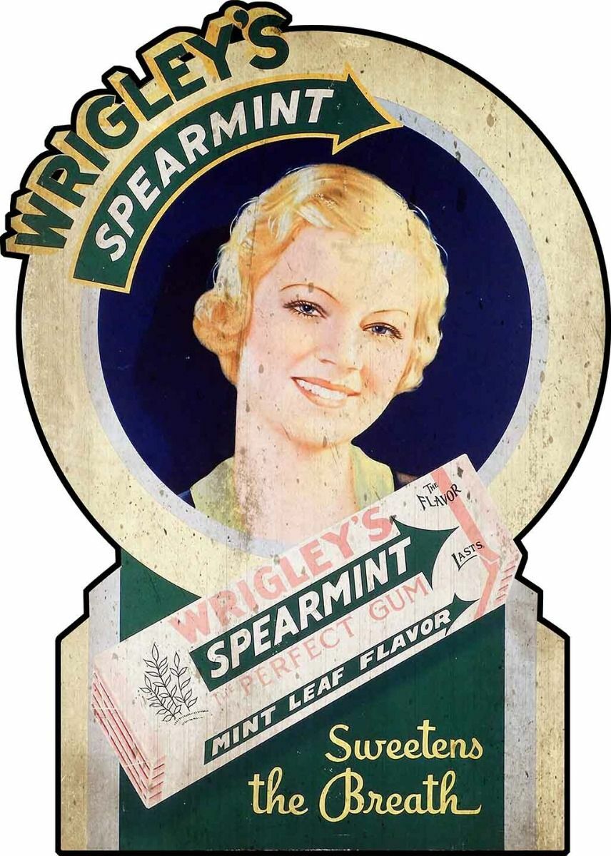 WRIGLEYS SPEARMINT CHEWING GUM GIRL 20\