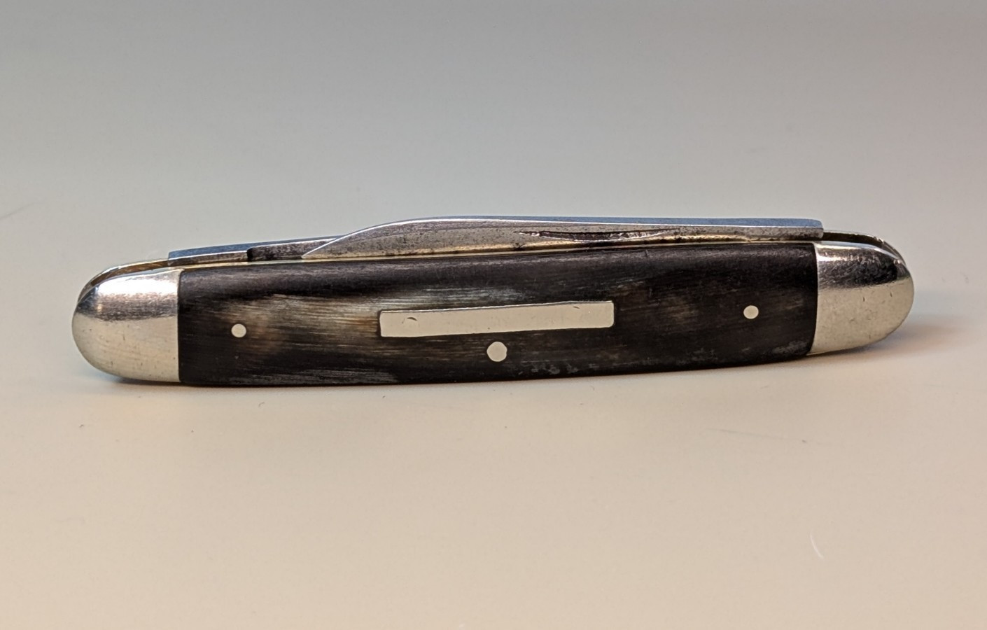 Vintage William Rodgers Buffalo Horn 2 Blade Pen Knife \'I Cut My Way\' Sheffield Vintage William Rodgers Buffalo Horn 2 Blade Pen Knife \'I Cut My Way\' Sheffield