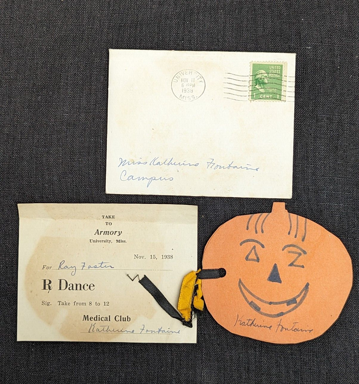 VTG '38 OLE MISS MEDICAL CLUB RX DANCE INVITATION HALLOWEEN DANCE CARD DELTA ZET VTG '38 OLE MISS MEDICAL CLUB RX DANCE INVITATION HALLOWEEN DANCE CARD DELTA ZET