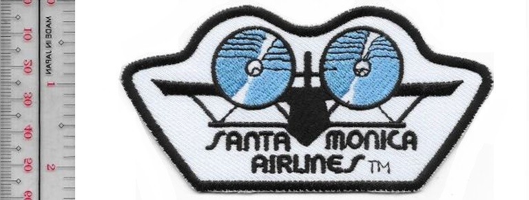 Skateboarding California Santa Monica Airlines 1980's Promo Patch Skateboarding California Santa Monica Airlines 1980's Promo Patch