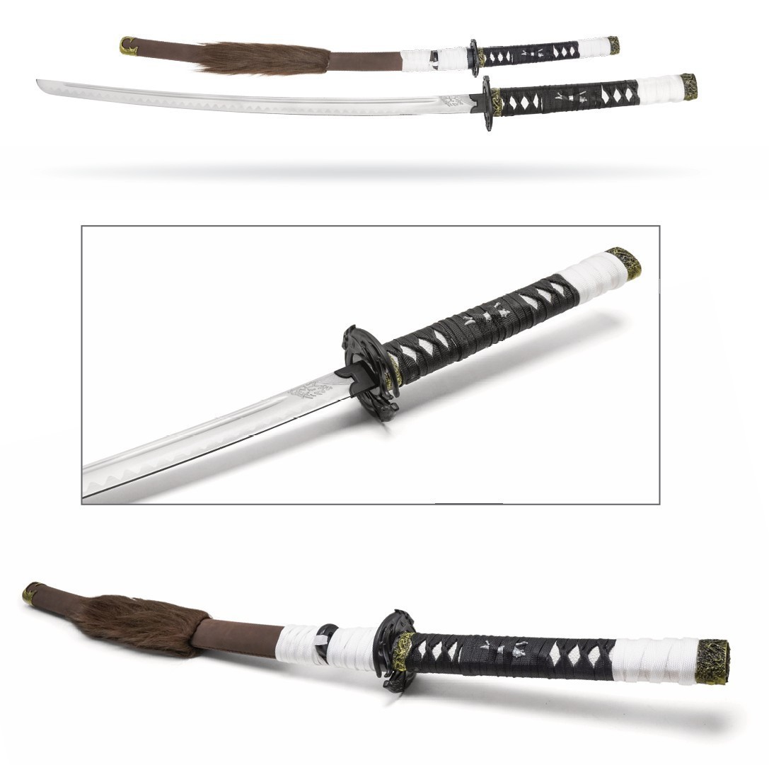 Atsu Wolf Blade Ghost of Yotei Katana Sword with Sheath Stainless Steel Atsu Wolf Blade Ghost of Yotei Katana Sword with Sheath Stainless Steel