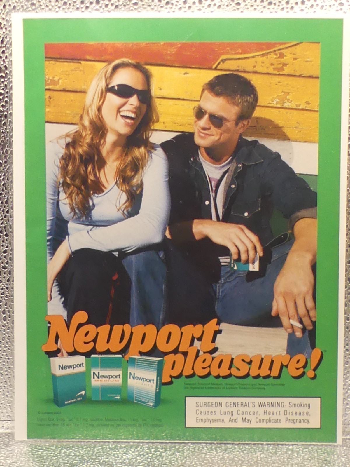 Vintage Newport Pleasure Cigarettes Tobacco 2003 Print Advertising Full Page Ad Vintage Newport Pleasure Cigarettes Tobacco 2003 Print Advertising Full Page Ad