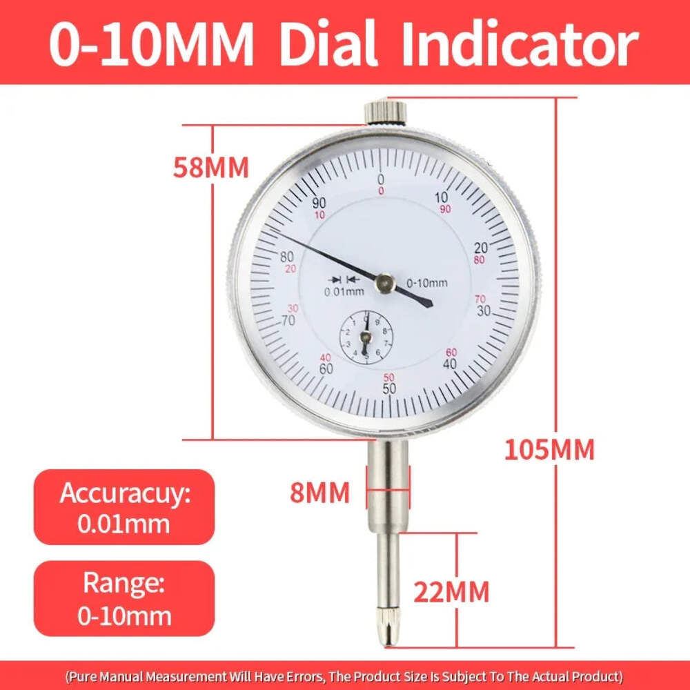 Dial Indicator Set with Magnetic Holder - Precision Measurement Tools for Machin