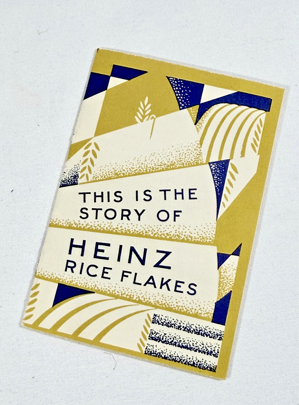 Vintage 1930's Heinz Rice Flakes Cereal Recipe Booklet Art Deco Promo Pamphlet