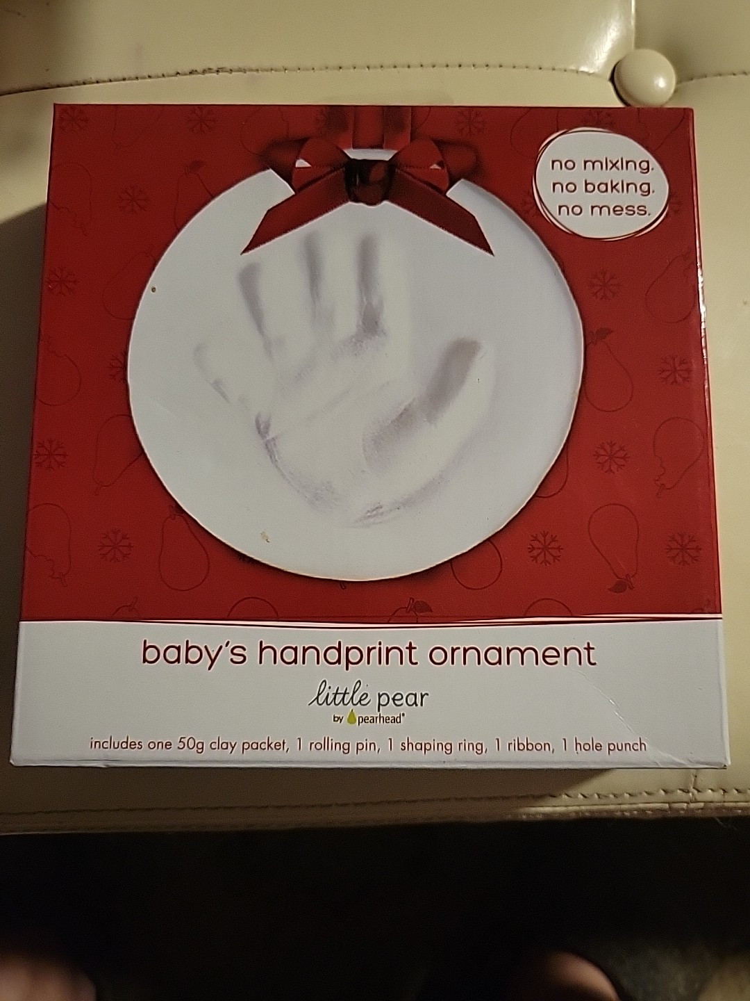 Little Pear Baby\'s Handprint Ornament New In The Box